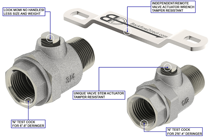 Deringer Tamper Resistant Test Cock